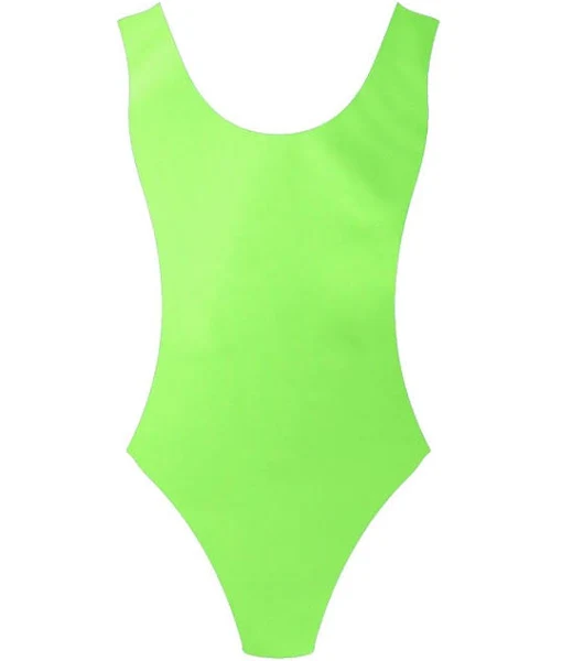 Neon Leotard - Green - Miss Kitty's Costumes