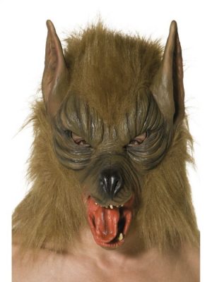 Brown full head Wolf Mask - Miss Kitty's Costumes