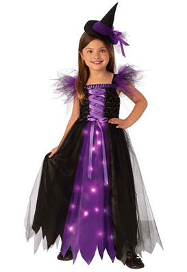 Light Up Witch Purple - Miss Kitty's Costumes